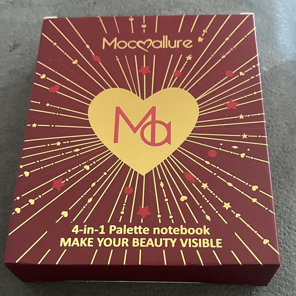 4-in-1 Palette Notebook - Red and Gold